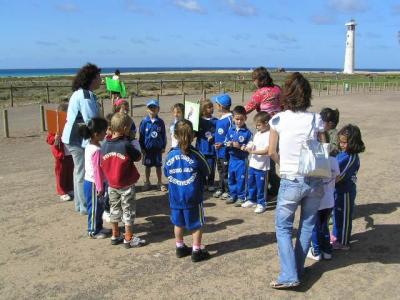 Niños del CEIP El Ciervo visitan el Saladar de Jandía