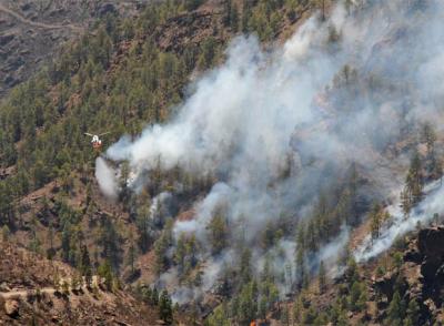 El incendio de Gran Canaria ha quemado ya 3.500 hectáreas