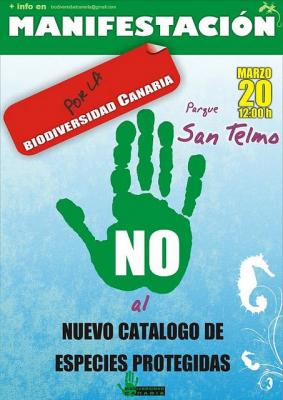 Las Palmas de G.C.: Manifestación por la biodiversidad canaria